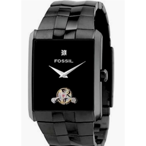 Bracelet de montre Fossil ME1017 Acier inoxydable Noir 28mm